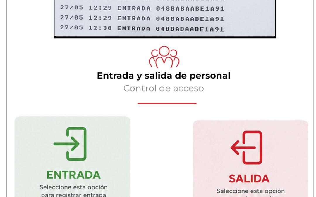 Dispositivo de fichaje personalizado de Befire con entrada y salida de personal
