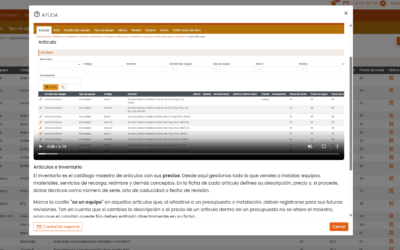 Nueva Ayuda contextual en Befire: vi­deos y manual en cada pantalla